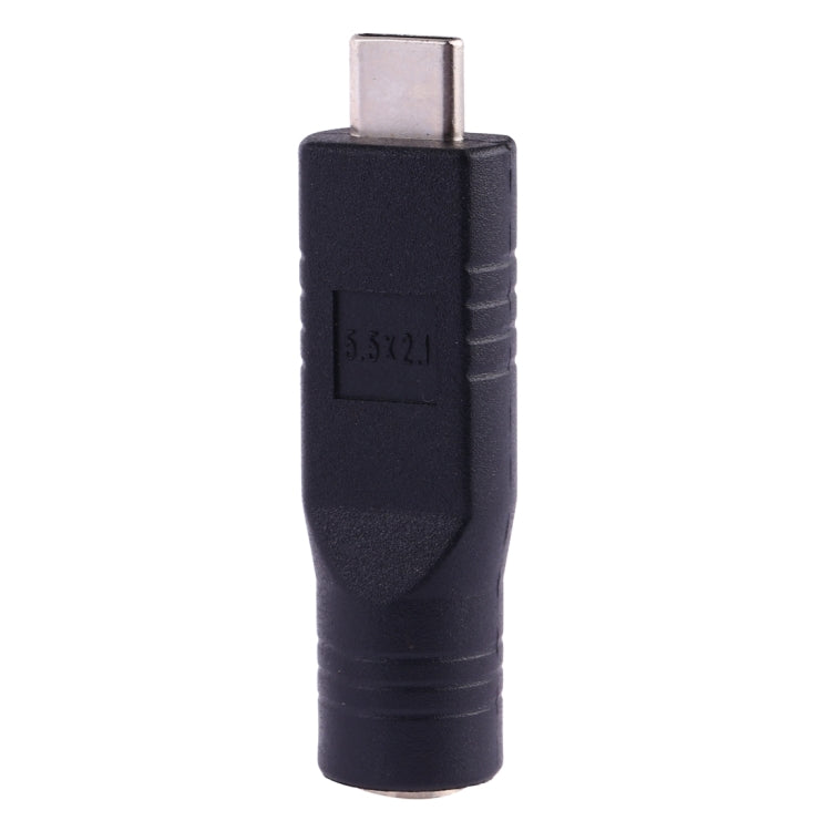 Conector adaptador de enchufe hembra de 5,5 x 2,1 mm a USB-C / tipo C macho, 5.5 x 2.1mm