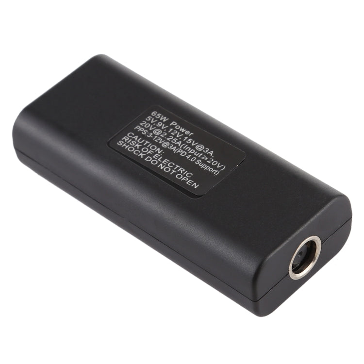 Adaptador de conector de alimentación hembra DC 7,4 x 0,6 mm a USB-C/tipo-C hembra con cable USB-C/tipo C de 15 cm, 7.4x0.6mm