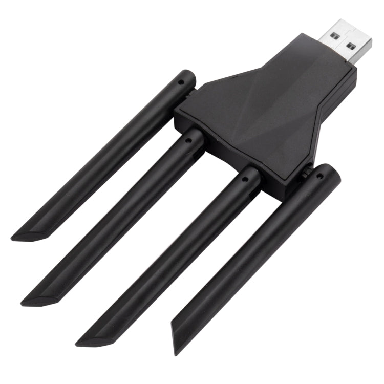 Tarjeta de red inalámbrica 5G de 1300 Mbps, receptor WiFi USB sin controlador de banda dual Gigabit, 1300Mbps 5G
