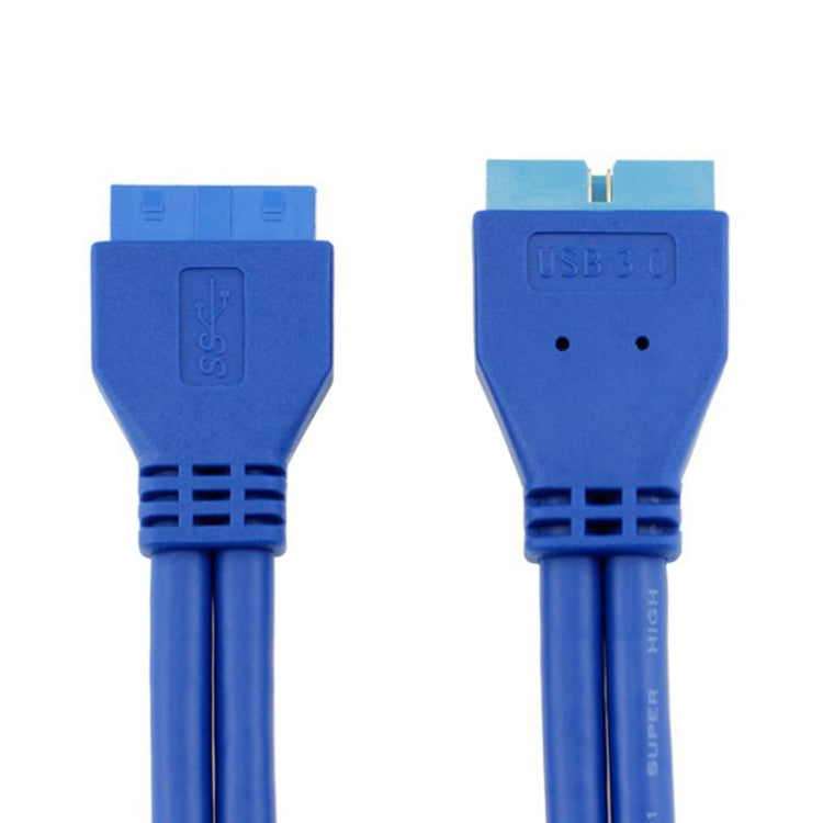 Extensor de placa base de cable de extensión hembra a macho de 20 pines USB 3.0 de 5 Gbps, longitud del cable: 50 cm, Female to Male