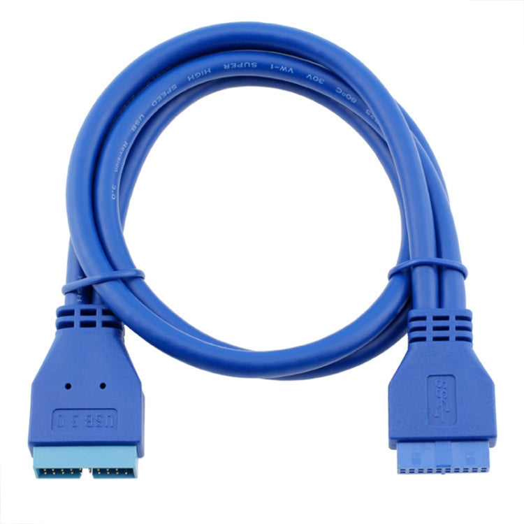Extensor de placa base de cable de extensión hembra a macho de 20 pines USB 3.0 de 5 Gbps, longitud del cable: 50 cm, Female to Male