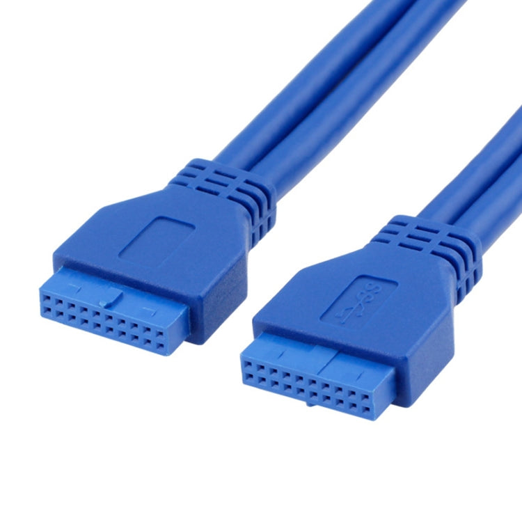 Extensor de placa base de cable de extensión hembra a hembra de 20 pines USB 3.0 de 5 Gbps, longitud del cable: 50 cm, Female to Female