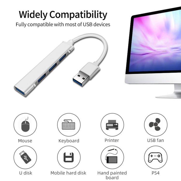 A809 USB 3.0 x 1 + USB 2.0 x 3 a USB 3.0 Adaptador HUB divisor multifunción, A809