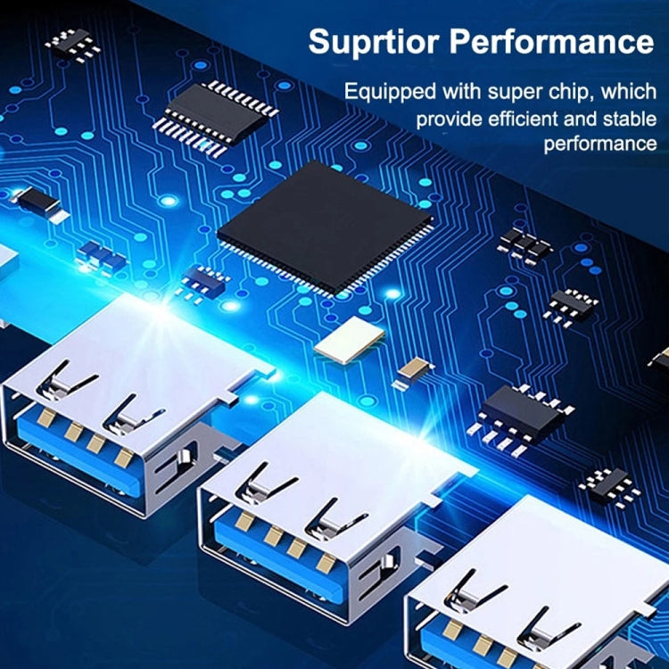 A809 USB 3.0 x 1 + USB 2.0 x 3 a USB 3.0 Adaptador HUB divisor multifunción, A809