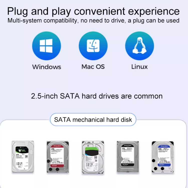 ORICO 2518C3-G2 Caja de disco duro de aleación de aluminio con interfaz USB-C / Type-C SATA a USB3.1 Gen2 de 2,5 pulgadas, capacidad de soporte: 4 TB