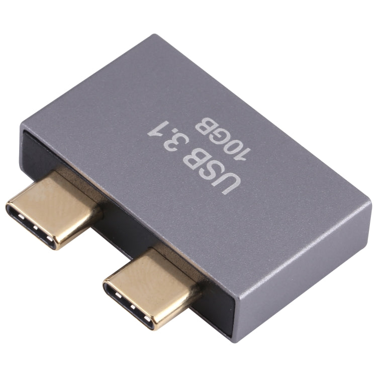2 x USB hembra a 2 x USB-C / Adaptador macho tipo C, 2 x USB Female to 2 x Type-C Male