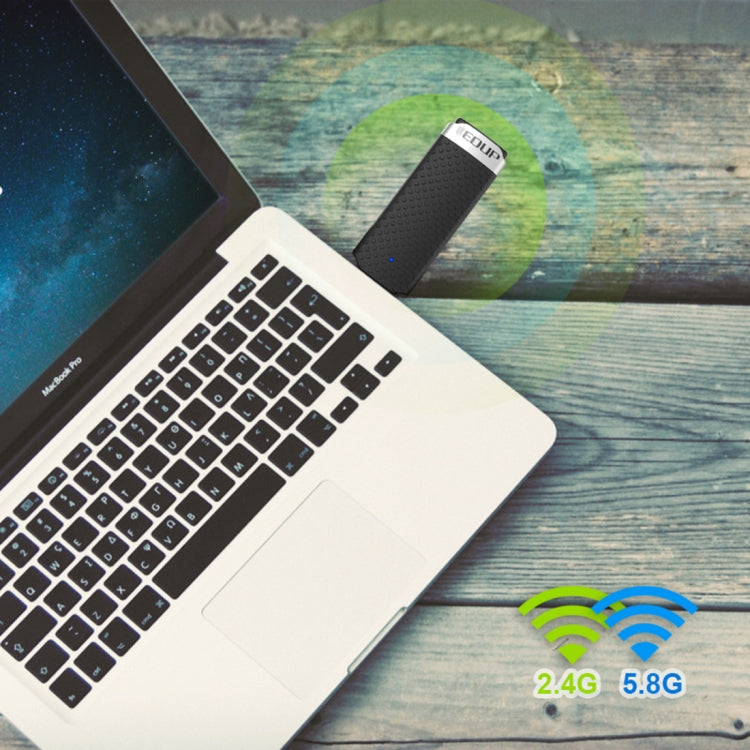 EDUP EP-AC1617 1200Mbps Adaptador WiFi USB 3.0 de alta velocidad Receptor Adaptador Ethernet, EP-AC1617 1200Mbps