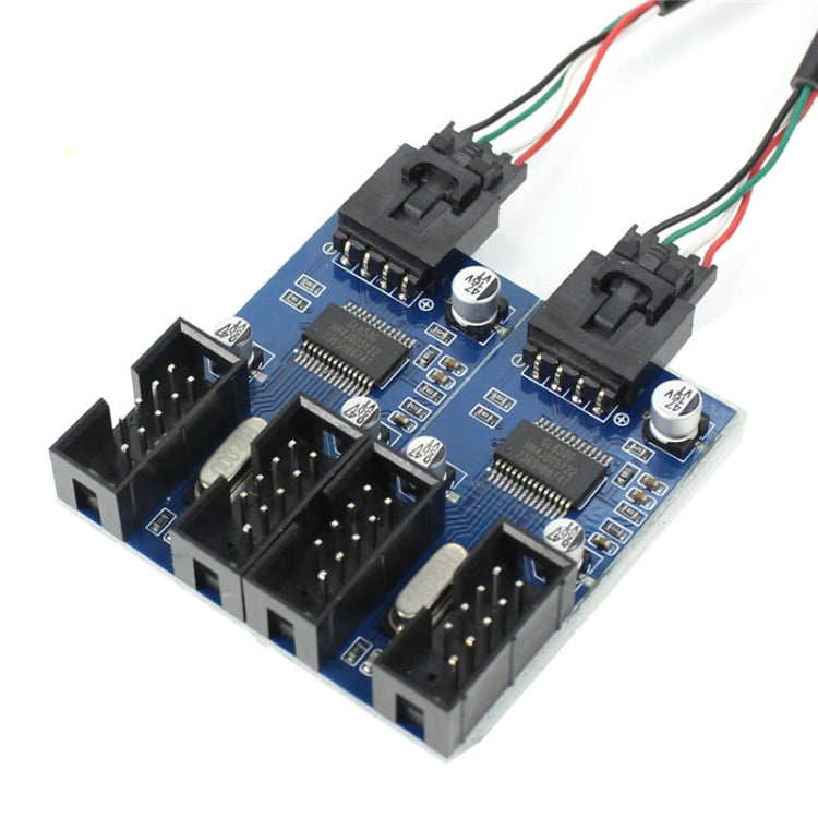 Tarjeta de cable de extensión hembra, macho, 1 a 4, conector USB de 9 pines