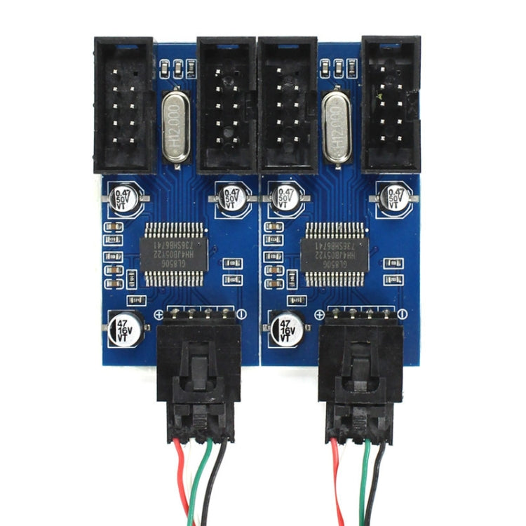Tarjeta de cable de extensión hembra, macho, 1 a 4, conector USB de 9 pines