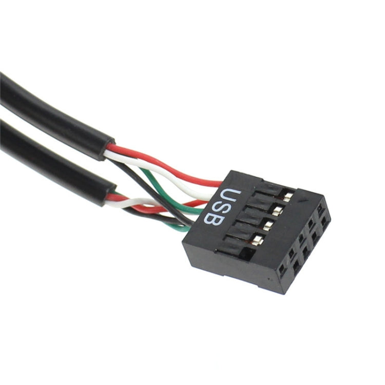 Tarjeta de cable de extensión hembra, macho, 1 a 4, conector USB de 9 pines
