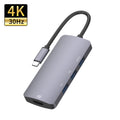 UC912 4 en 1 4K 30Hz USB 3.0 + 2 x USB 2.0 a USB-C / Type-C Adaptador HUB multifuncional, UC912 USB 3.0 + 2 x USB 2.0