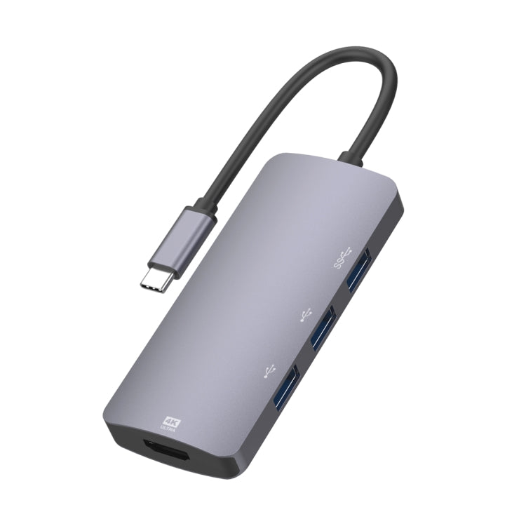 UC912 4 en 1 4K 30Hz USB 3.0 + 2 x USB 2.0 a USB-C / Type-C Adaptador HUB multifuncional, UC912 USB 3.0 + 2 x USB 2.0