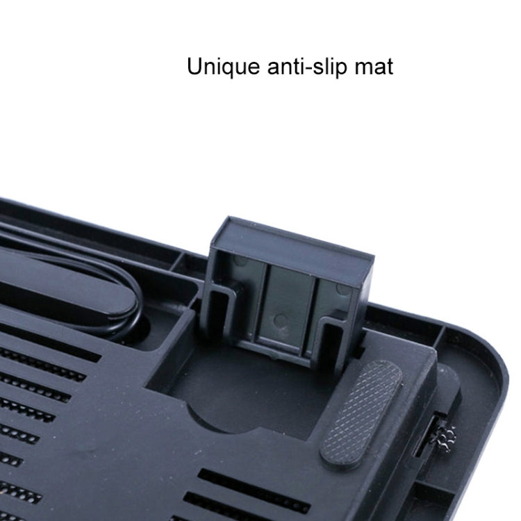N19 Ventilador silencioso portátil alimentado por USB Soporte de almohadilla de enfriamiento para computadora portátil, N19