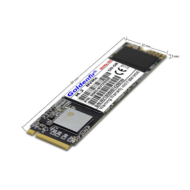 Unidad de estado sólido Goldenfir M.2 NVMe de 2,5 pulgadas, capacidad: 120 GB, M.2 NVMe 120GB
