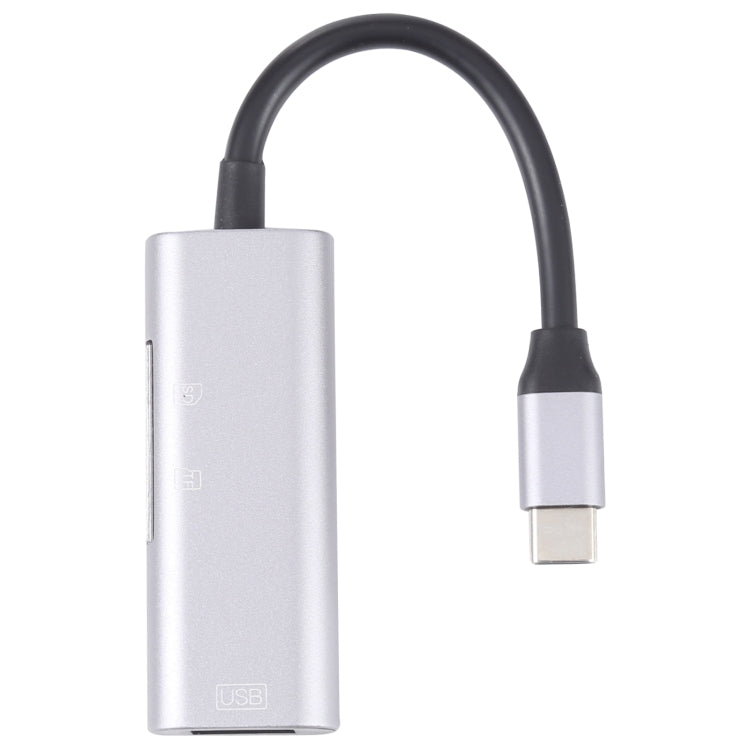 NK-3040 3 en 1 USB-C / Type-C macho a USB hembra + Adaptador de ranuras para tarjetas SD / TF Lector de tarjetas SD / TF, NK-3040