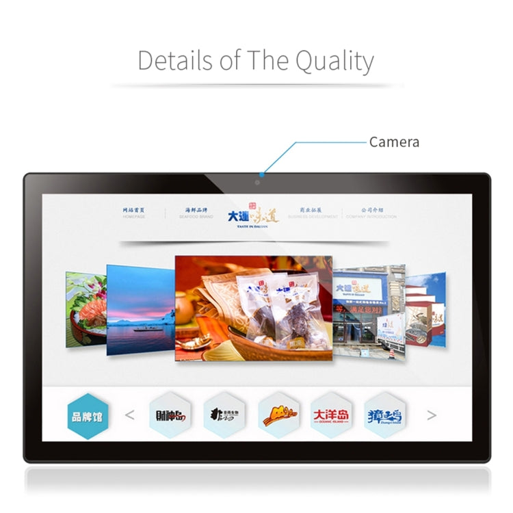 Marco de fotos digital con pantalla LCD de 21,5 pulgadas, A72 de doble núcleo + A53 de cuatro núcleos, RK3399 hasta 2,0 GHz, Android 7.1, 2 GB + 16 GB, compatible con WiFi, Ethernet, Bluetooth, tarjeta SD y conector de 3,5 mm
