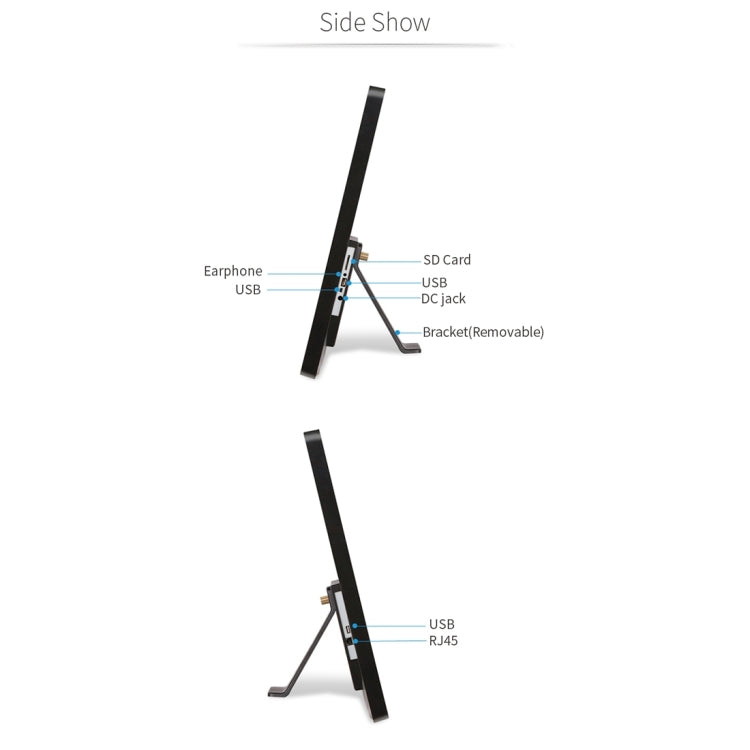 Marco de fotos digital con pantalla LCD de 32 pulgadas, RK3399 A72 de doble núcleo + A53 de cuatro núcleos hasta 2,0 GHz, Android 7.1, 2 GB + 16 GB, compatible con WiFi, Ethernet, Bluetooth, tarjeta SD y conector de 3,5 mm