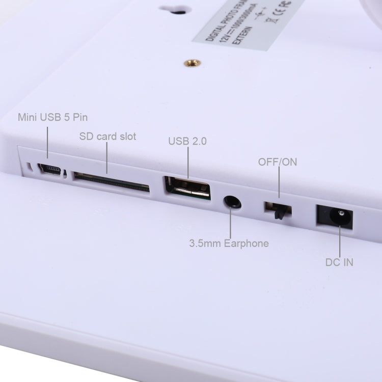 Marco de fotos digital con pantalla LED de 13,0 pulgadas con soporte/control remoto, Allwinner, compatible con entrada de tarjeta USB/SD/OTG, 13.0 inch