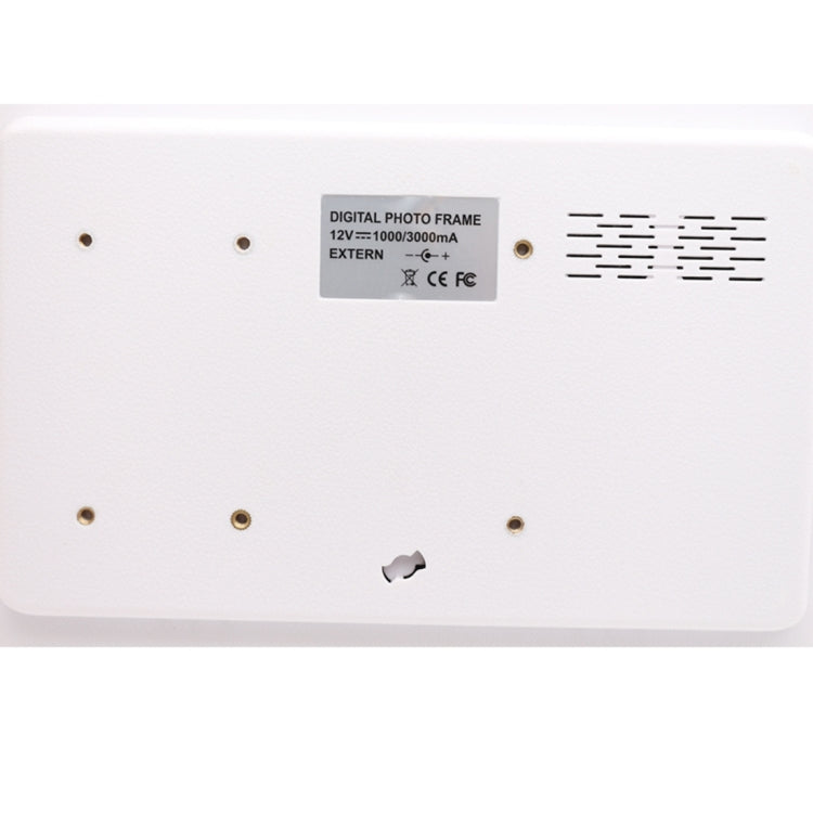 Marco de fotos digital con pantalla LED de 17,0 pulgadas con control de botón táctil de 7 teclas/soporte/control remoto, tecnología Allwinner, compatible con entrada de tarjeta USB/SD/OTG, enchufe de EE. UU./UE/Reino Unido                              ...