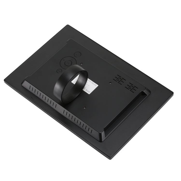 HSD1202 Marco de fotos digital con pantalla de alta resolución 1280x800 de 12,1 pulgadas con soporte y control remoto, compatible con tarjeta SD / MMC / MS / puerto USB, enchufe de la UE (plateado), HSD1202 12.1 inch
