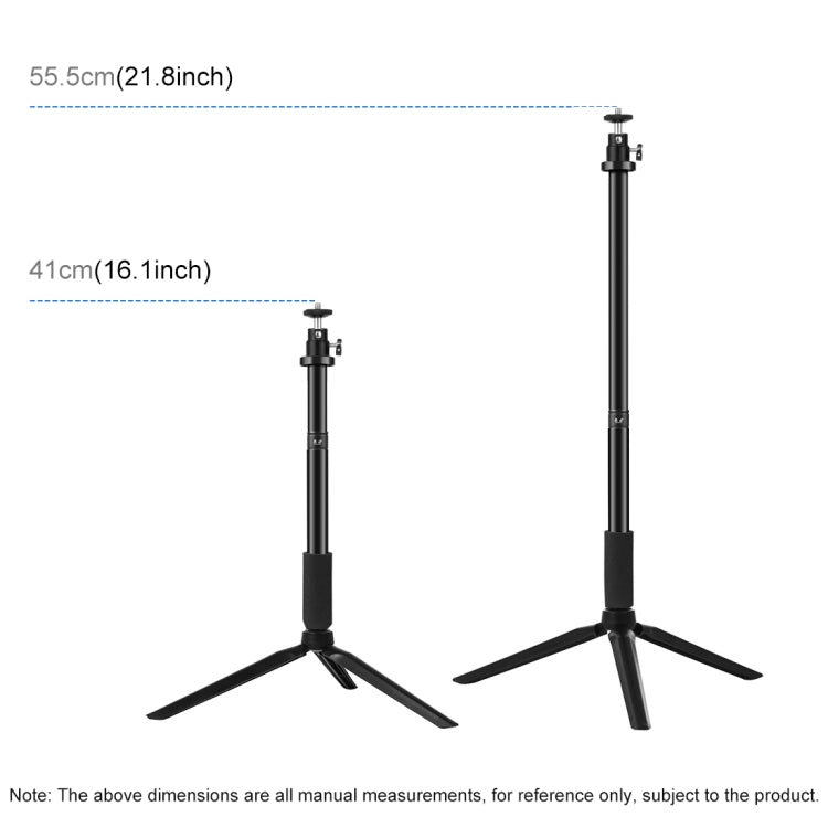 Soporte para trípode PULUZ + varilla de extensión + soporte para teléfono Dual para transmisión en vivo + anillo LED de 6,2 pulgadas y 16cm, Kits de luz para vídeo Vlogging, 4 in 1 Live Broadcast Kits