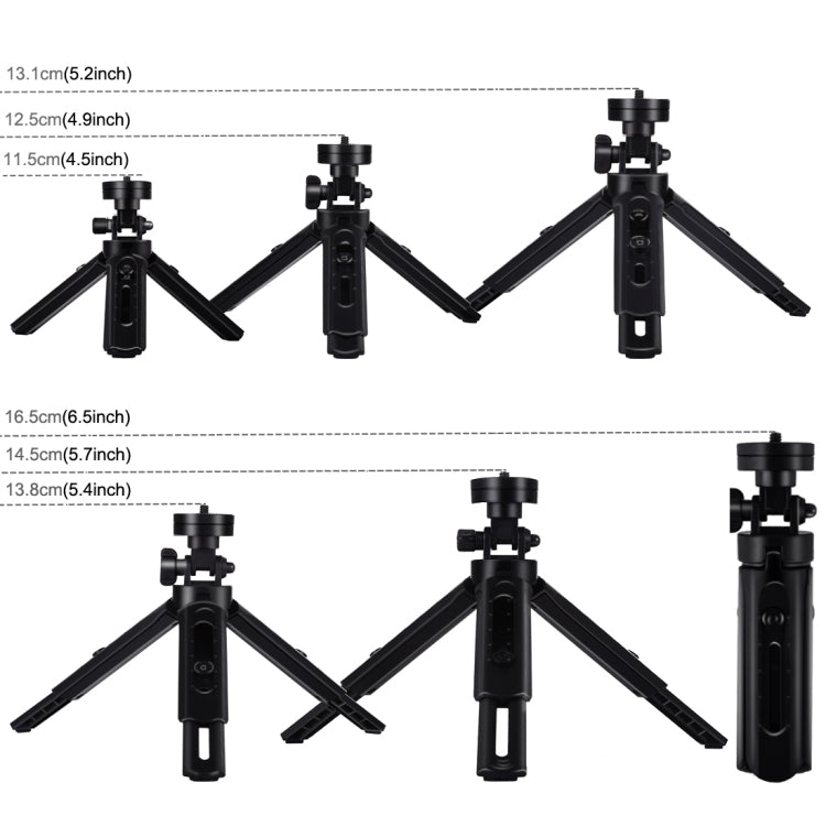 PULUZ 4,7 pulgadas 12 cm USB 3 modos Anillo LED regulable Vlogging Fotografía Luces de vídeo + Kit de montaje de trípode de bolsillo con rótula de bola de trípode de zapata fría, 4.7 inch Light+Pocket Tripod