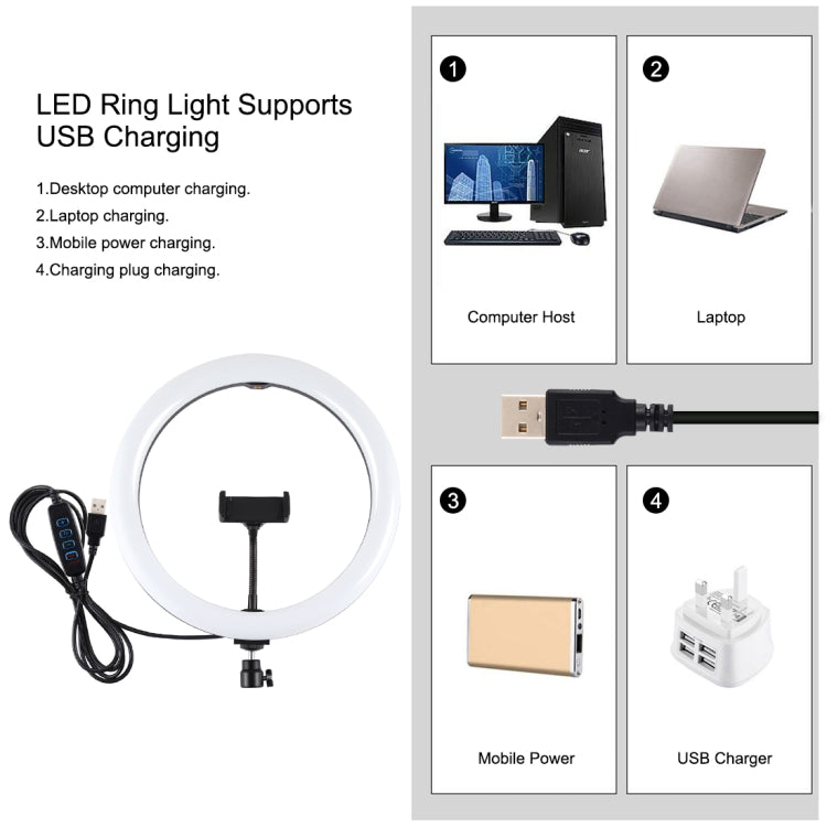 PULUZ Luz de 11,8 pulgadas y 30 cm + Trípode de 1,65 m + Soporte para teléfono dual Superficie curva USB 3 modos Regulable Temperatura de color dual Anillo LED Vlogging Video Light Kits de transmisión en vivo con abrazadera para teléfono               ...