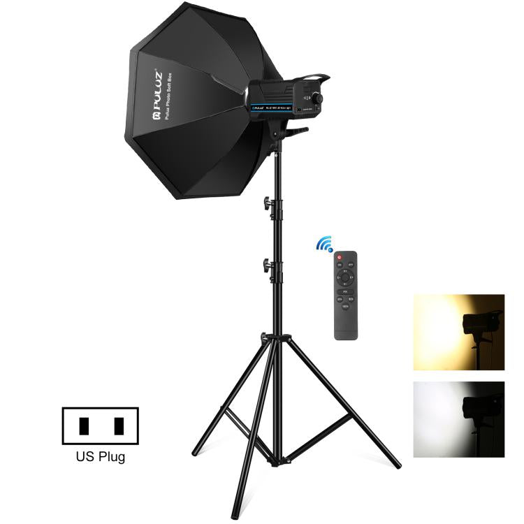 PULUZ 150W 3200K-5600K Kit de luz de flash estroboscópica para estudio fotográfico con reflector Softbox y trípode, 120W 2700K-6500K Light Kit US Plug, 120W 2700K-6500K Light Kit AU Plug, 120W 2700K-6500KK Light Kit EU Plug                             ...