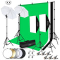 Kit de fotografía PULUZ LED Light Studio Softbox con fondo, reflectante, soporte para trípode y bolsas de arena, Photography Light  Kit, EU Plug, Photography Light  Kit, US Plug