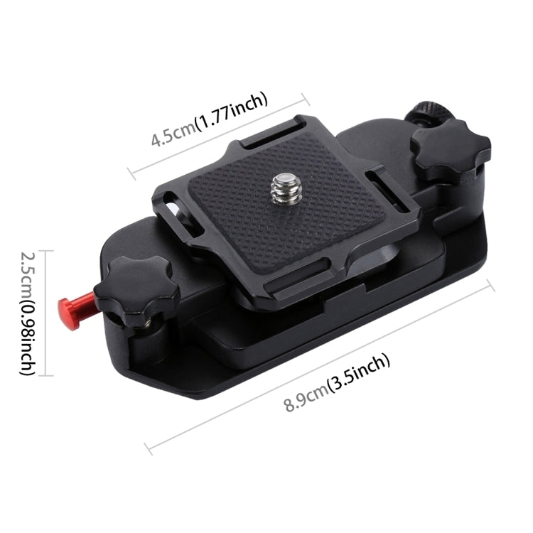 PULUZ Paquete multifuncional 3 en 1 Correa para la cintura + Correa doble para hombros + Kits de clip para cámara de captura con gancho para cámaras SLR / DSLR, Waistband Strap Kits