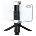 Trípode de plástico plegable PULUZ + soporte de abrazadera de aleación de aluminio con zapata fría para iPhone, Galaxy, Huawei, Xiaomi, Sony, HTC, Google y otros teléfonos inteligentes, Tripod+Clamp 3