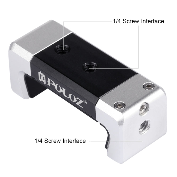 Trípode de plástico plegable PULUZ + soporte de abrazadera de aleación de aluminio con zapata fría para iPhone, Galaxy, Huawei, Xiaomi, Sony, HTC, Google y otros teléfonos inteligentes, Tripod+Clamp 3