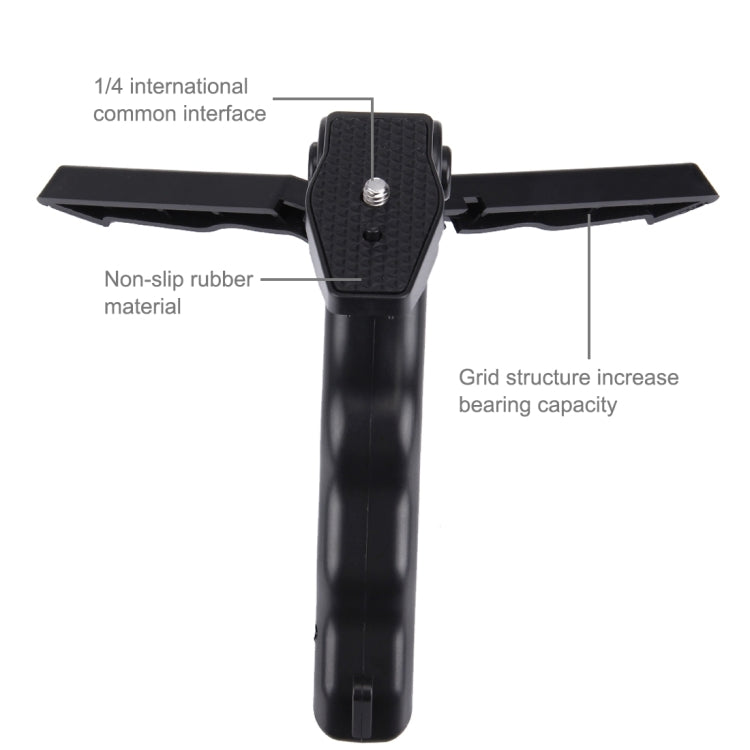 Abrazadera de fijación para teléfono inteligente PULUZ, soporte de montaje de 1/4 pulgadas + Kits de montaje de trípode plegable con agarre para DJI OSMO Pocket/Pocket 2, Clamp+Tripod