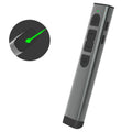 Doosl DSIT032 Presentador inalámbrico de 2,4 GHz Representación con clicker de PowerPoint Control remoto Puntero láser verde, Distancia de control: 100 m, Green Laser