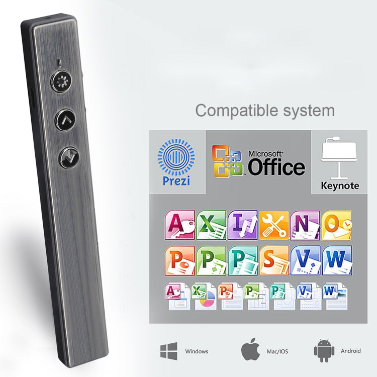 PR-20 presentador inalámbrico PowerPoint PPT Clicker presentación Control remoto pluma puntero láser Flip Pen con función Air Mouse, Laser Pointer Flip Pen