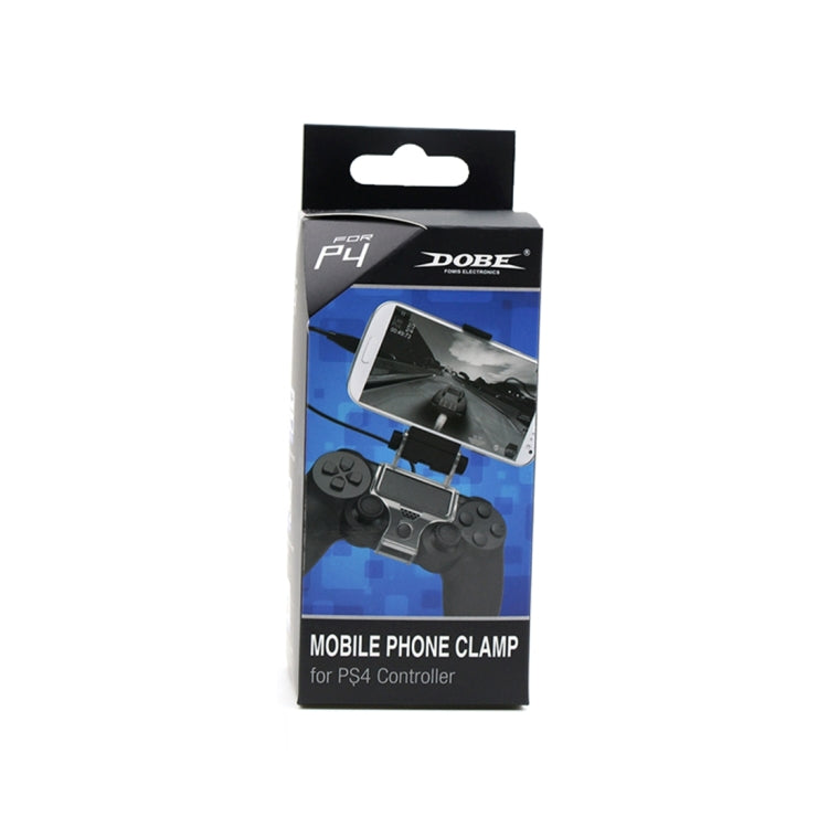 DOBE TP4-016 Soporte de abrazadera OTG para teléfono inteligente para controlador de juegos Sony PS4, adecuado para teléfonos de hasta 6 pulgadas, TP4-016