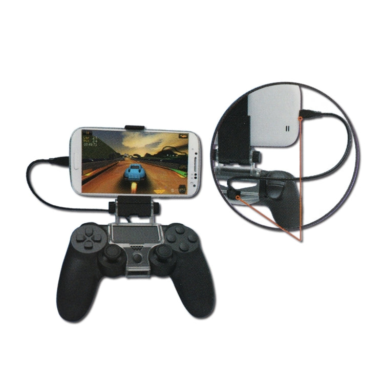 DOBE TP4-016 Soporte de abrazadera OTG para teléfono inteligente para controlador de juegos Sony PS4, adecuado para teléfonos de hasta 6 pulgadas, TP4-016
