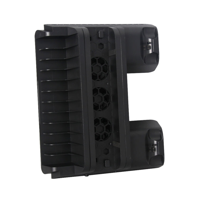 DOBE TP4-882 ventilador de refrigeración para consola de juegos 3 en 1 + ranuras de almacenamiento para juegos + base de carga para controlador de juegos para Sony PS4 / PS4 Pro / PS4 Slim, For PS4 / PS4 Pro / PS4 Slim