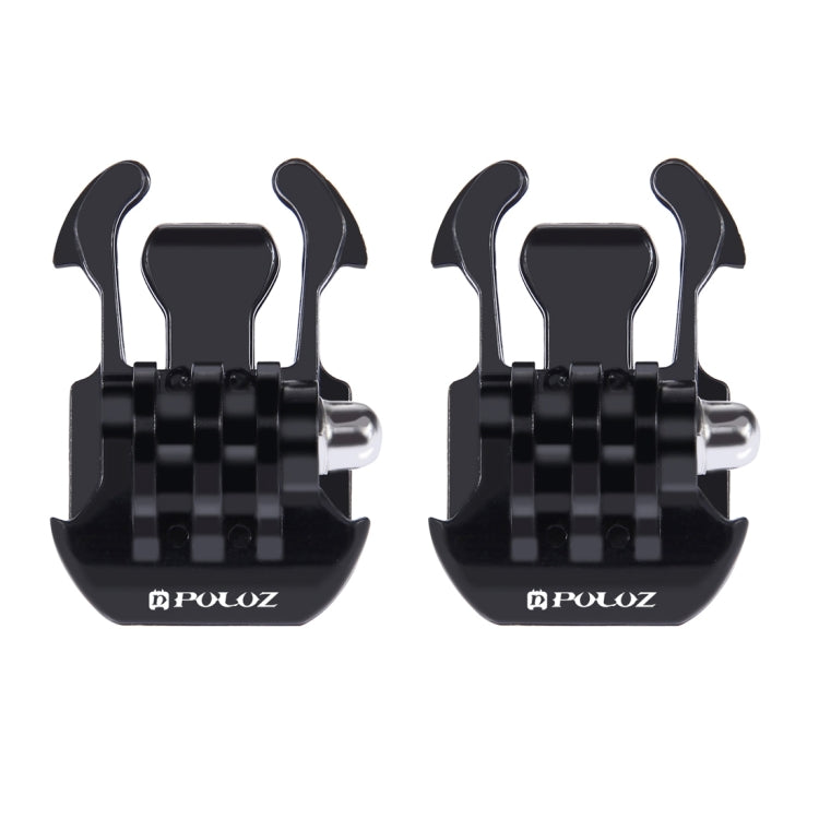 2 PCS PULUZ Hebilla de liberación rápida de superficie horizontal para GoPro Hero11 Black / HERO10 Black /9 Black /8 Black /7/6/5/5 Session /4 Session /4/3+ /3/2/1, DJI Osmo Action y otrosCámaras de acción, Quick Release Buckle (2 PCS)