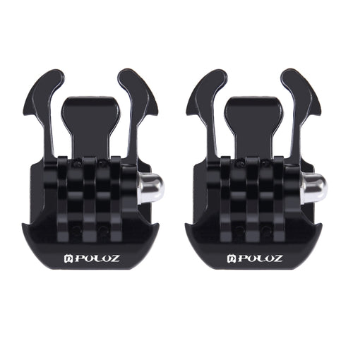 2 PCS PULUZ Hebilla de liberación rápida de superficie horizontal para GoPro Hero11 Black / HERO10 Black /9 Black /8 Black /7/6/5/5 Session /4 Session /4/3+ /3/2/1, DJI Osmo Action y otrosCámaras de acción, Quick Release Buckle (2 PCS)