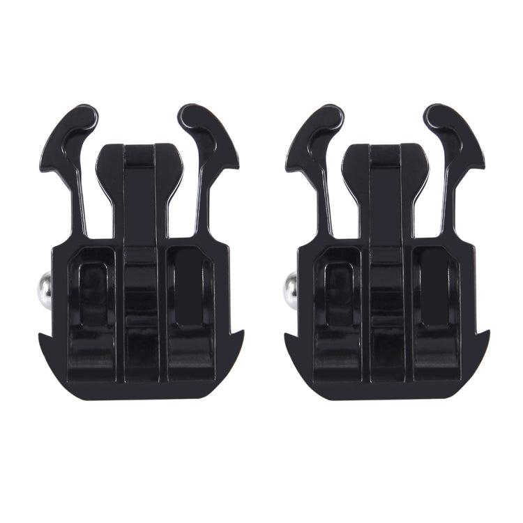 2 PCS PULUZ Hebilla de liberación rápida de superficie horizontal para GoPro Hero11 Black / HERO10 Black /9 Black /8 Black /7/6/5/5 Session /4 Session /4/3+ /3/2/1, DJI Osmo Action y otrosCámaras de acción, Quick Release Buckle (2 PCS)
