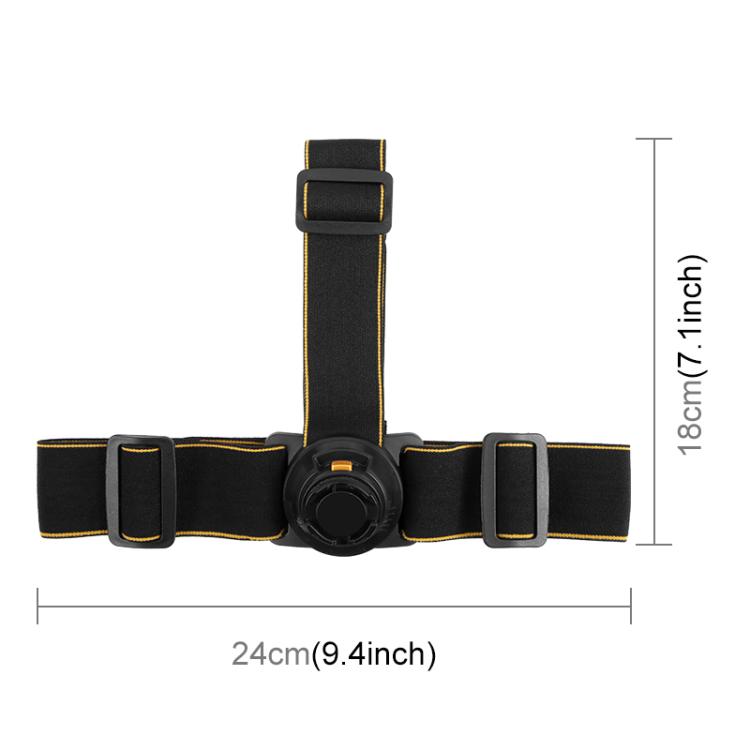 Cinturón de arnés con correa para la cabeza magnética de liberación rápida PULUZ, Head Strap