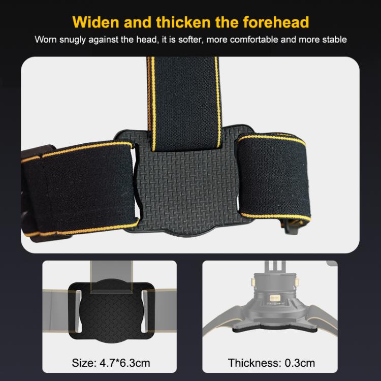 Cinturón de arnés con correa para la cabeza magnética de liberación rápida PULUZ, Head Strap