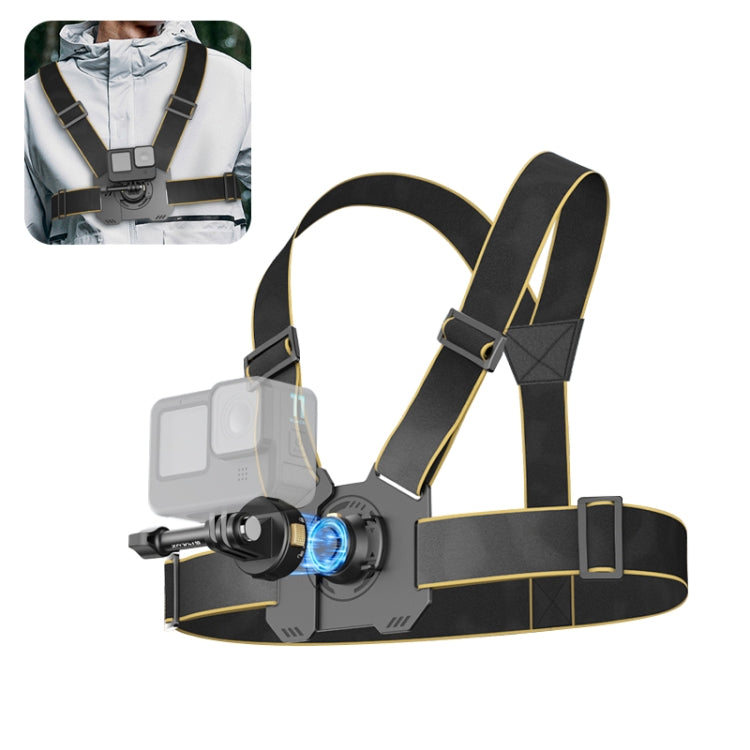 Cinturón de arnés con correa para el pecho magnético de liberación rápida PULUZ, Chest Strap