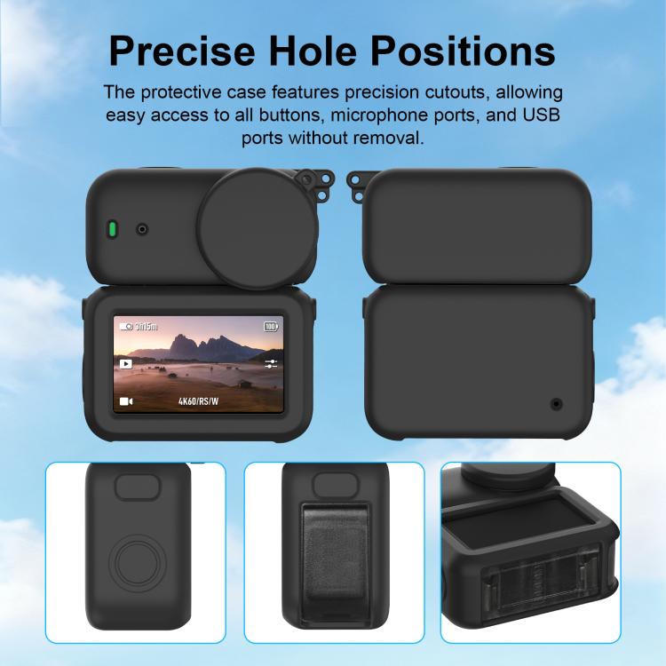 Funda protectora de silicona 3 en 1 para el módulo de transmisión, lente y cuerpo de DJI Osmo Nano., For DJI Osmo Nano