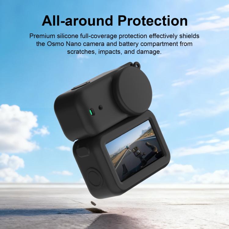 Funda protectora de silicona 3 en 1 para el módulo de transmisión, lente y cuerpo de DJI Osmo Nano., For DJI Osmo Nano