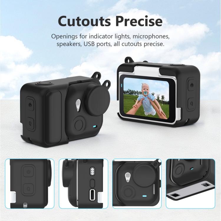 Módulo de expansión de silicona 2 en 1 PULUZ para Insta360 GO Ultra (cuerpo y tapa del objetivo), For Insta360 GO Ultra