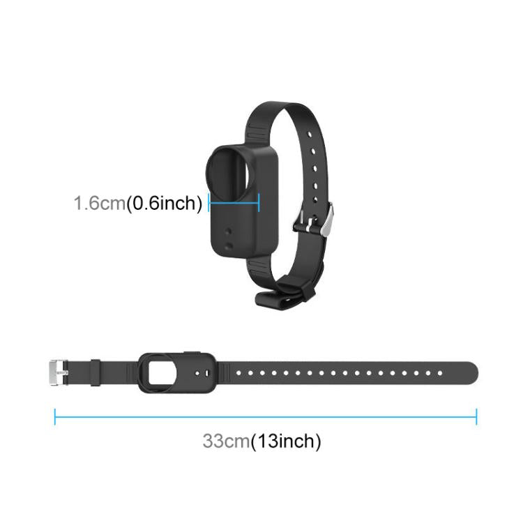 Funda de silicona para correa de muñeca extensible para DJI Osmo Nano Body y soporte para collar de mascota, For DJI Osmo Nano Body