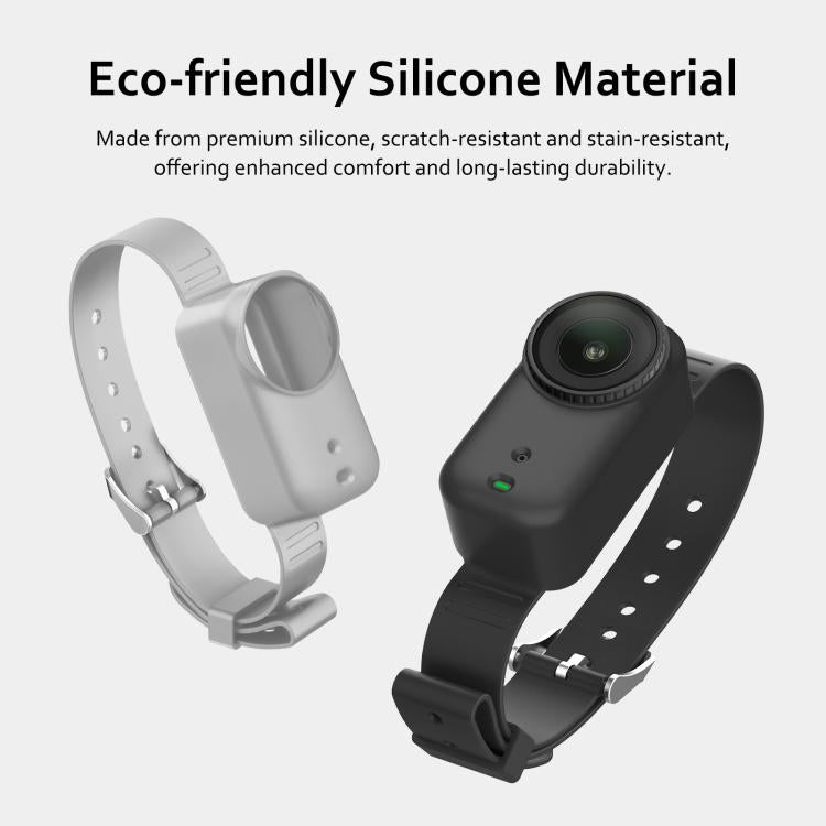 Funda de silicona para correa de muñeca extensible para DJI Osmo Nano Body y soporte para collar de mascota, For DJI Osmo Nano Body