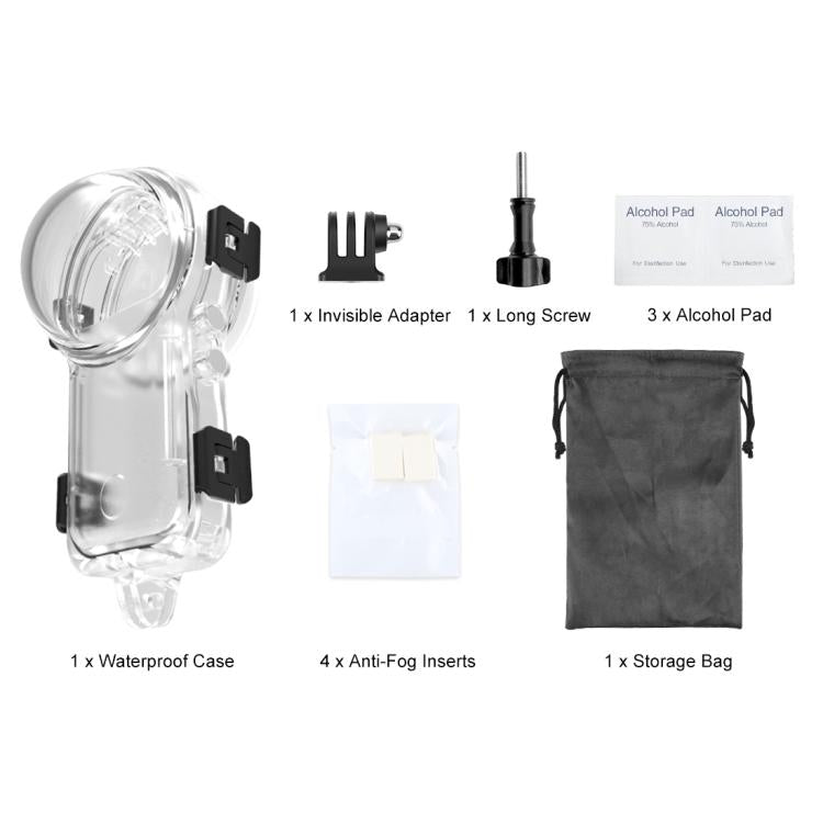 Estuche de buceo sellado e impermeable PULUZ de 50 m para Insta360 X4 Air, For Insta360 X4 Air